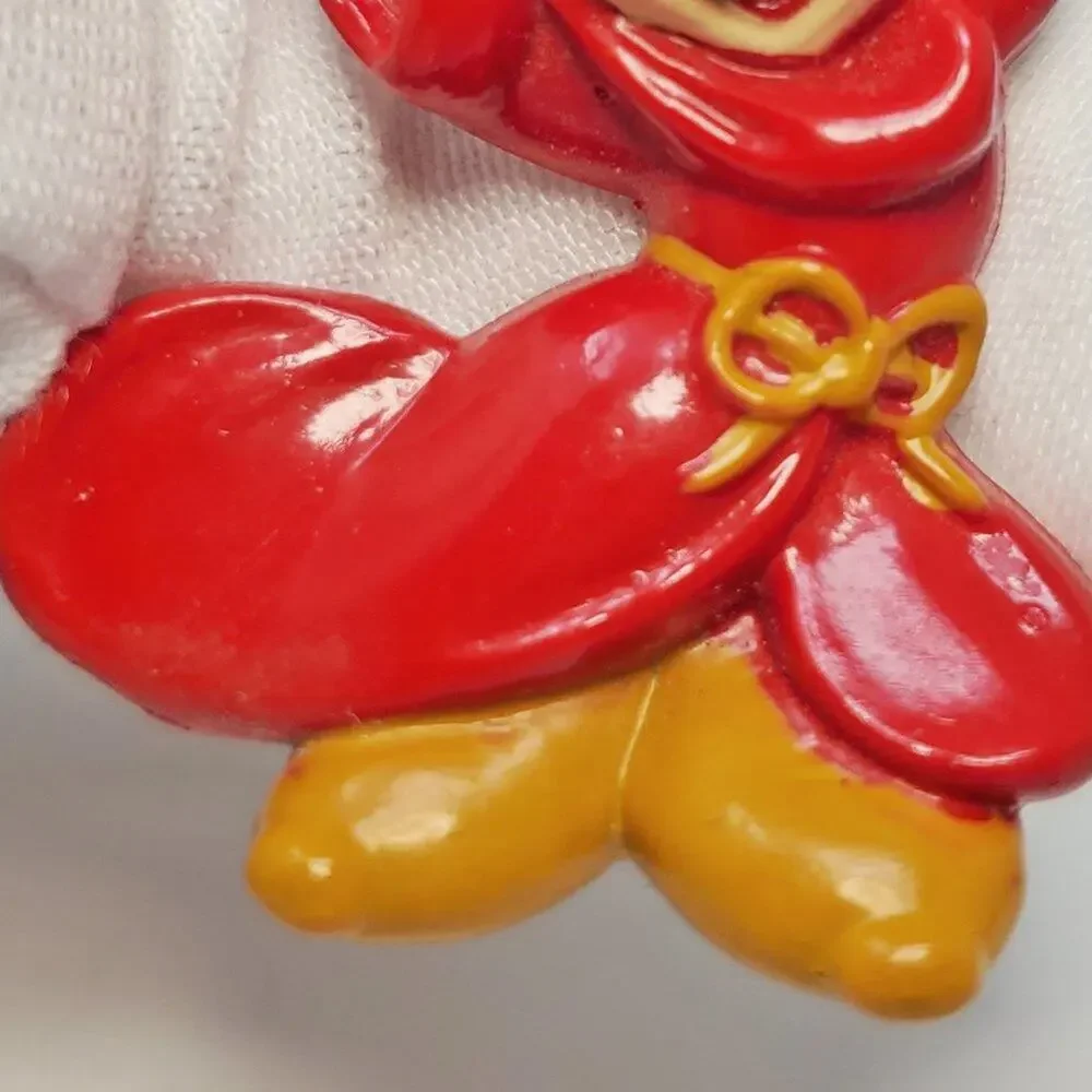 Disney Sorcerer Mickey Mouse Plastic Button: Fantasia Magic!